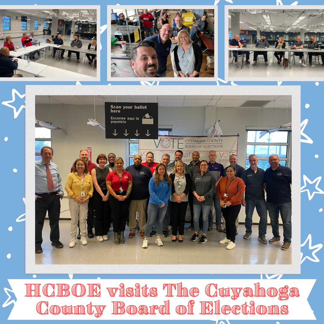 It was a pleasure to visit @cuyahogaboe and have the opportunity to collaborate on ideas. Working as a team with other counties is one of the many ways we work to maintain free and fair elections!