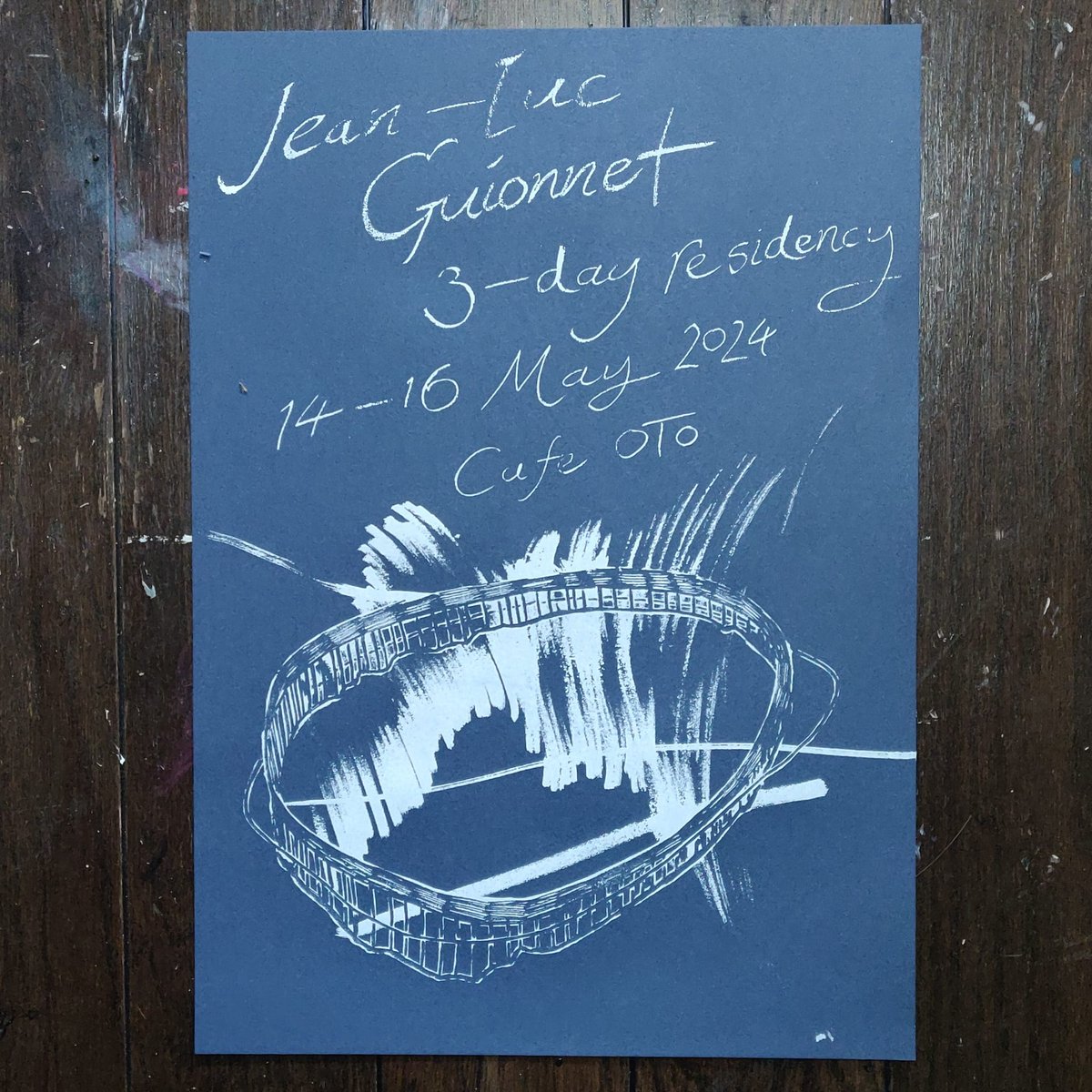 Poster for next week's unmissable residency with the great Parisian artist, Jean-Luc Guionnet! These will be available on all 3 nights. Check the excellent line-up here: cafeoto.co.uk/events/jean-lu…
