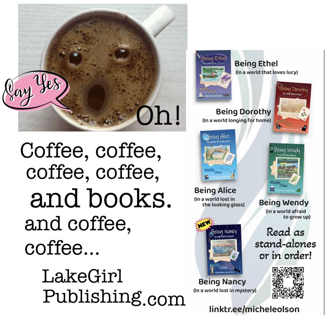 Monday -coffee-books- you get it. LakeGirlPublishing.com #coffee #beingethelauthor #booksbooksbooks #writerslift #WritingCommunity
