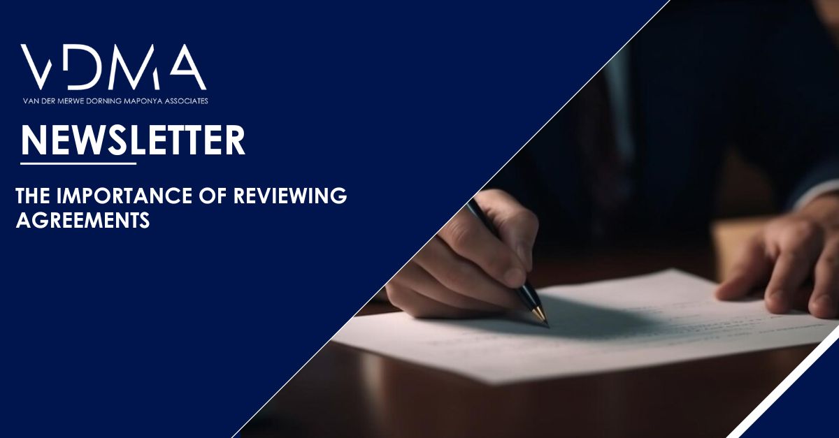 VDMALAW's tweet image. FEATURE ARTICLE: THE IMPORTANCE OF REVIEWING AGREEMENTS

Don't miss this must-read feature: Click on the link below for the full article: vdmalaw.com/2024/05/06/the…

#CommercialLawFirm #SouthAfricanLaw #SouthAfricanBusiness #VDMA