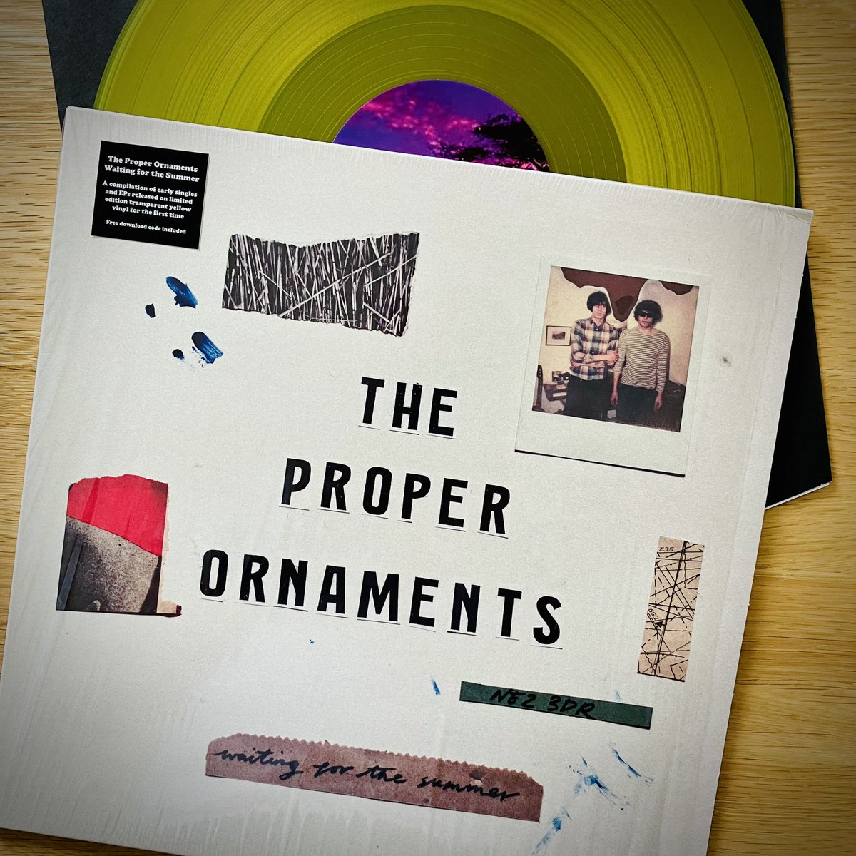 So much love for this compilation of early singles/b’sides from The Proper Ornaments. This is the @ToughLove vinyl reissue from RSD 2017, you can still pick up the @LoRecordings CD/digital here… lorecordings.bandcamp.com/album/waiting-…