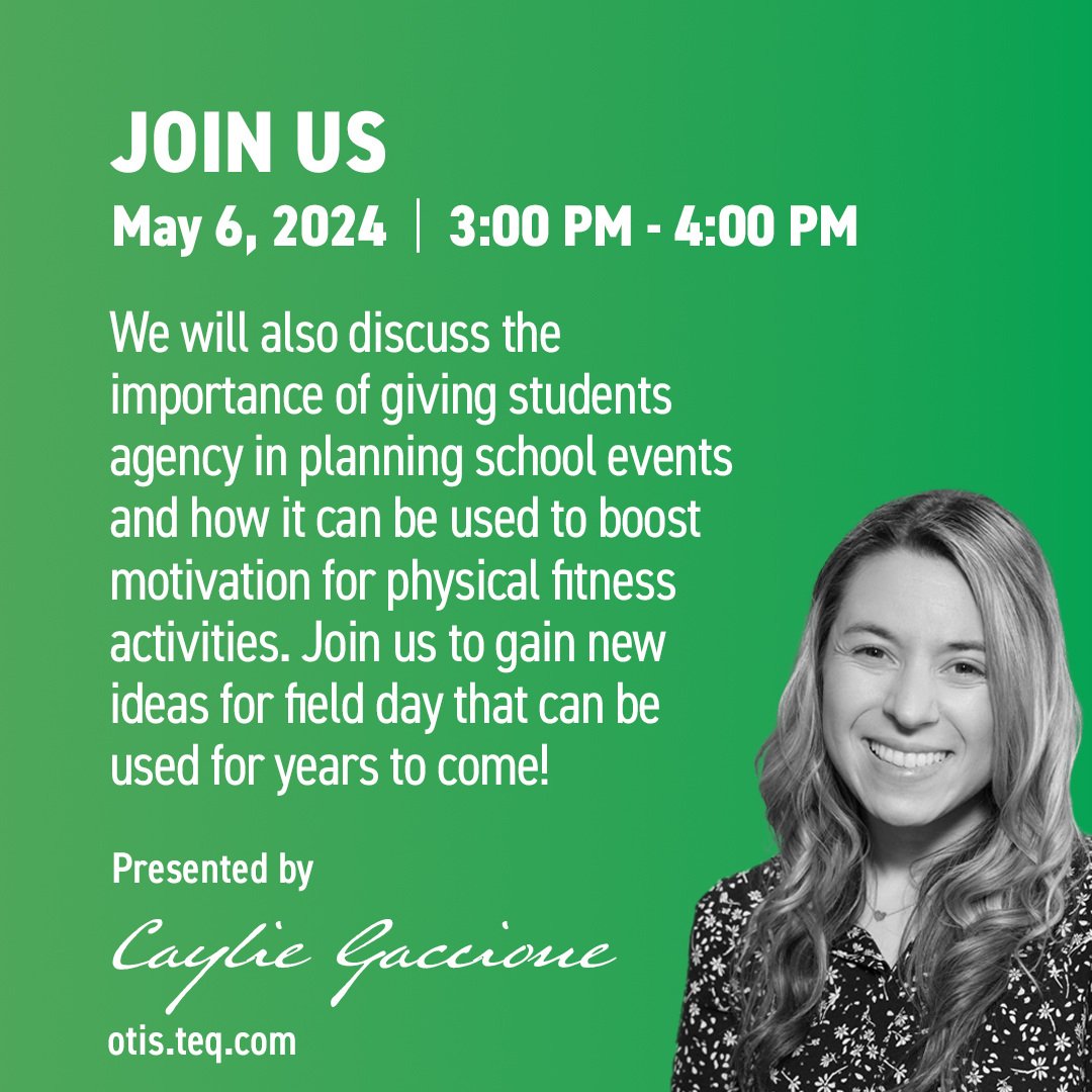 Get students up and moving with a field day! In this session, today at 3PM EDT, Caylie will show you how to incorporate student voice and choice into your field day planning! Sign up: hubs.ly/Q02w09hv0 #edchat #educatorPD #fieldday #OTISPD #studentvoice