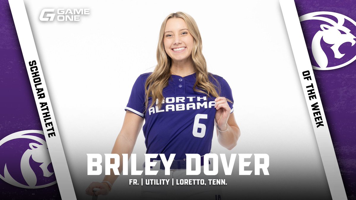 Dover getting it done 😎 Happy Monday Lions! It’s the start of a new week, and there’s no better way to start than to introduce our @GameOne_USA Scholar Athlete of the Week, Briley Dover 📚 #RoarLions🦁