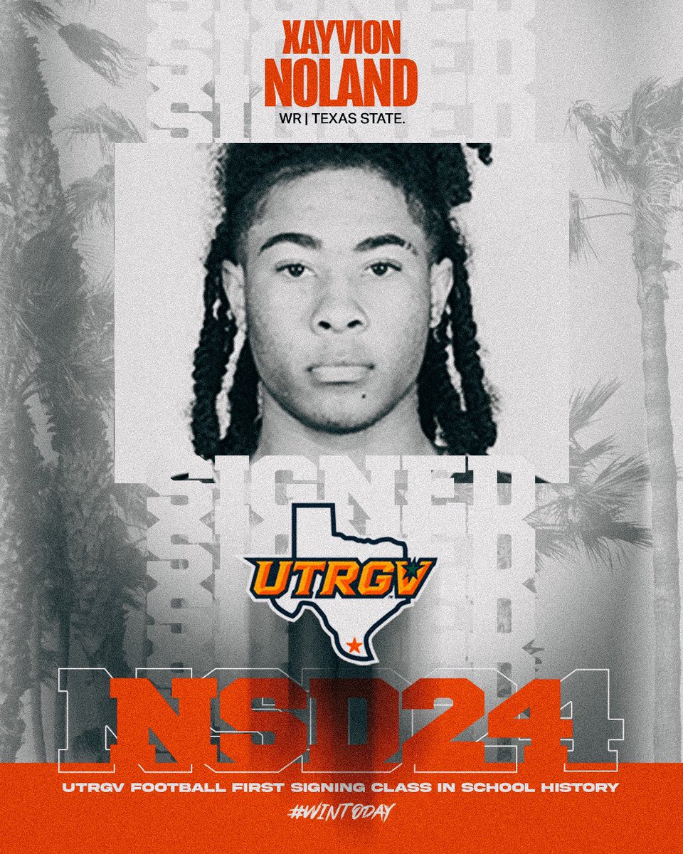 Help us welcome Wide Receiver from Texas State by the way of New Braunfels Canyon HS!
Xayvion Noland, <a href="/4xayvion/">Xayvion Noland</a> 

💪🏽🔥🌴✌🏽
#TraditionStartsHere
#WinToday