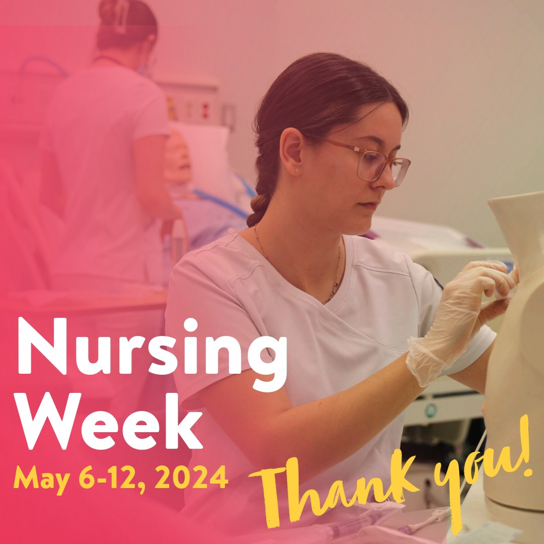 May 6-12 is National Nursing Week! Thank you to all of our students, faculty, and alumni for your dedication and invaluable contributions! 💉
