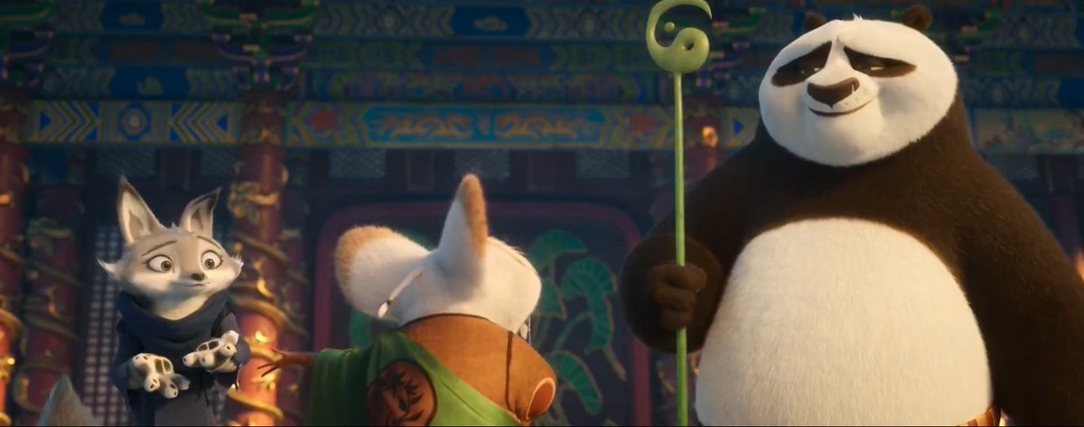 Just a Fox, a Squirrel, and THE big fat panda 😌✨✨

#KungFuPanda4