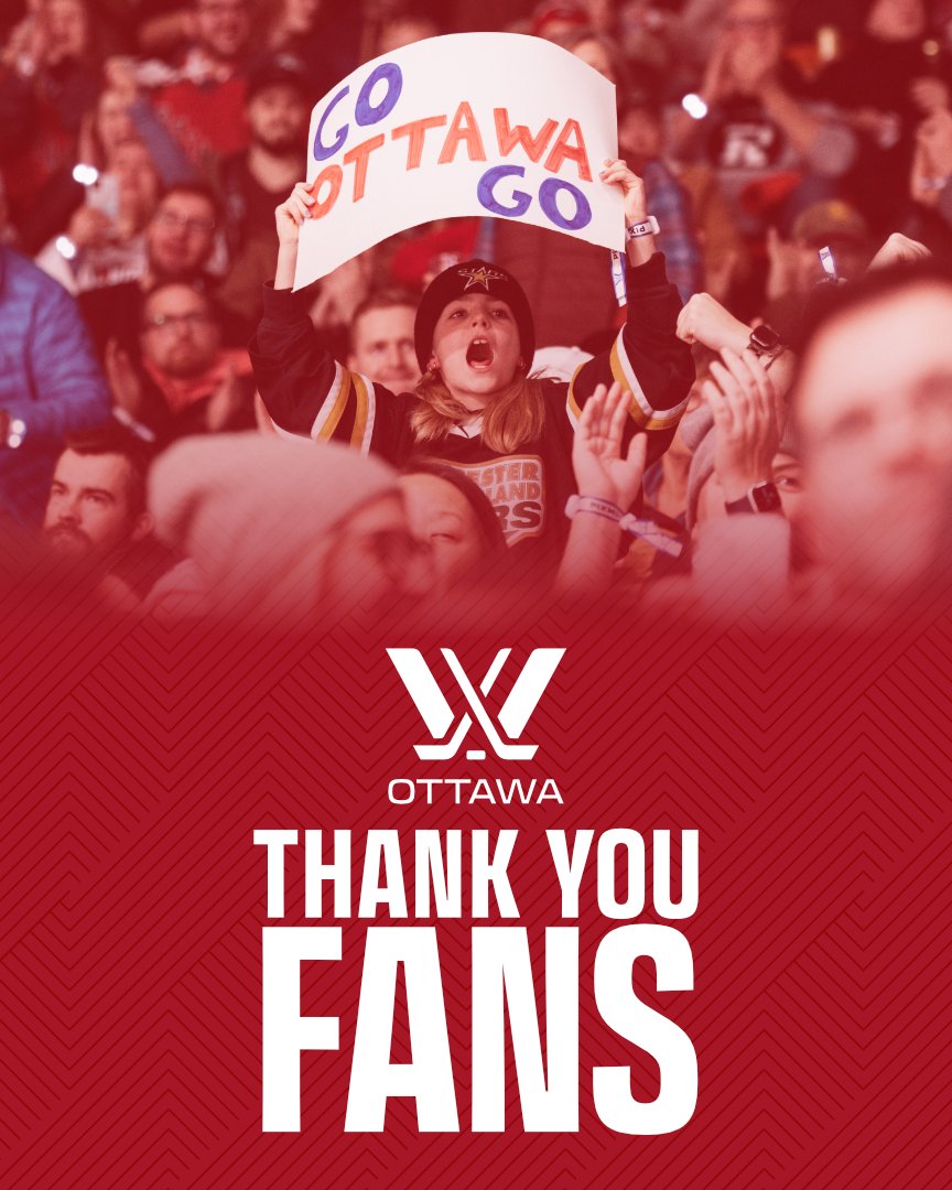 The best fanbase we ever could've hoped for. ❤️ Ottawa, we couldn't have dreamed of playing in front of better home crowds all season. For that, we say THANK YOU endlessly for welcoming us with open arms. We can't wait to see you back for Season 2! 🥰