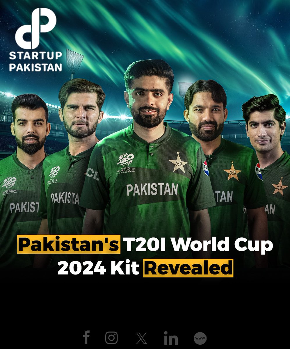 The Pakistan Cricket Board (PCB) unveiled the official kit for the upcoming T20 World Cup 2024 in a ceremony, revealing a new jersey named 'Matrix Jersey.' 

#PCB #Pakistan #Kit #Worldcup2024 #Pakistancricketteam