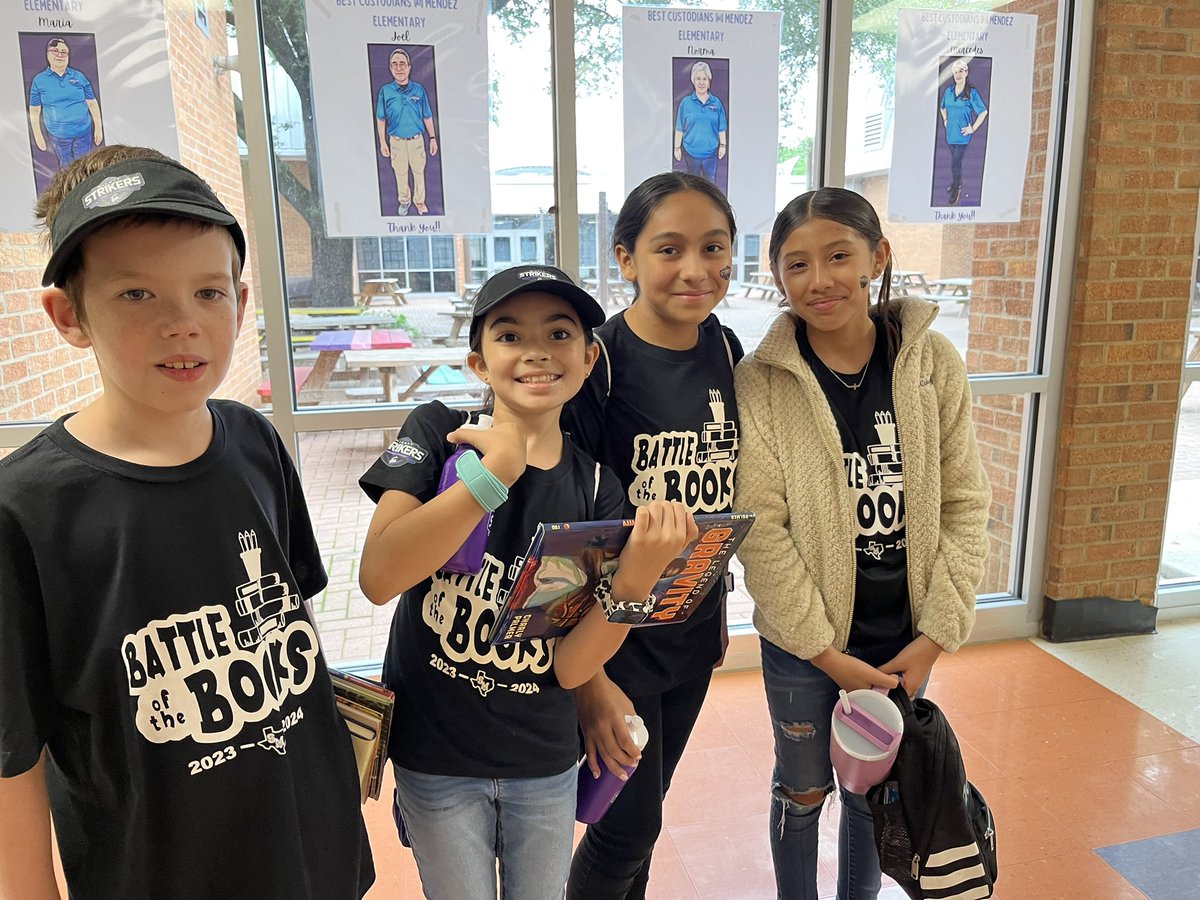 Battle of the Books Team is in their way to compete for the title! Let’s go Mendez!