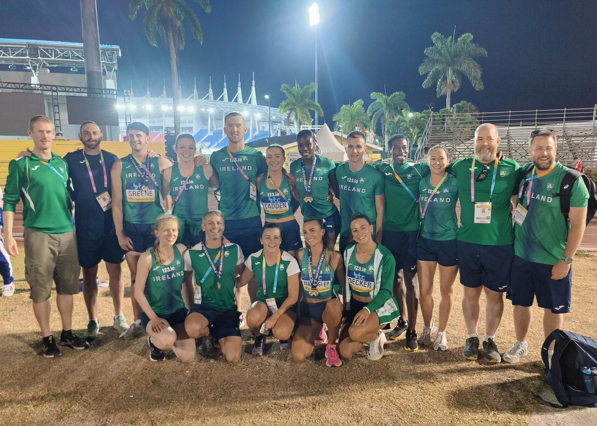 One Team 💚🇮🇪

A massive thanks to all of our fantastic athletes and hardworking support team for their effort over the past two weeks from a training camp in Florida to a memorable few days in the Bahamas 🤩

Until next time Nassau 👋🏻🇧🇸

#IrishAthletics #WorldRelays