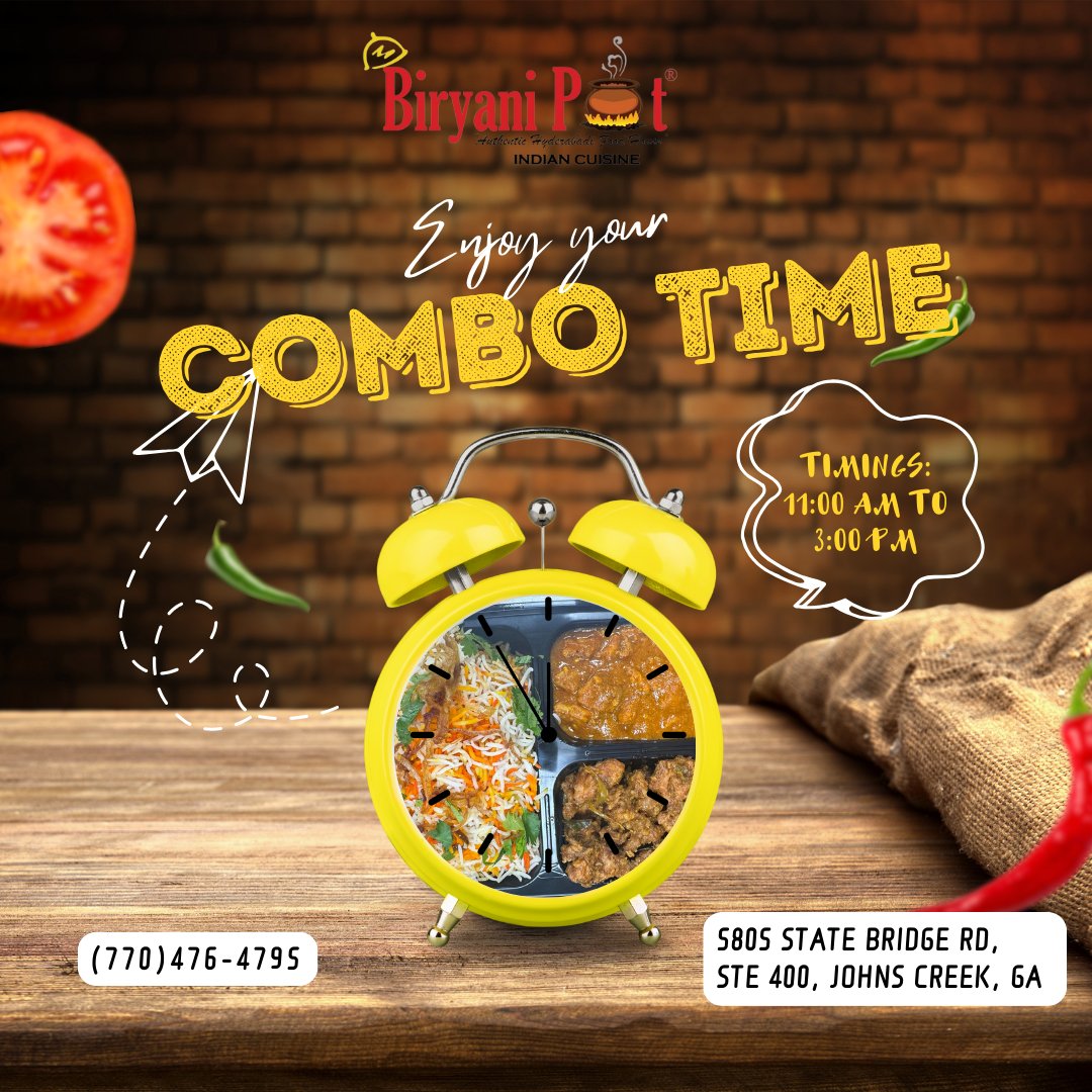 Unlock Flavorful Combinations: Explore Our Delectable Combo Meals! From savory delights to sweet indulgences, experience a culinary adventure that tantalizes your taste buds. #ComboCreations #TasteTheAdventure #SatisfyYourCravings #biryanipot