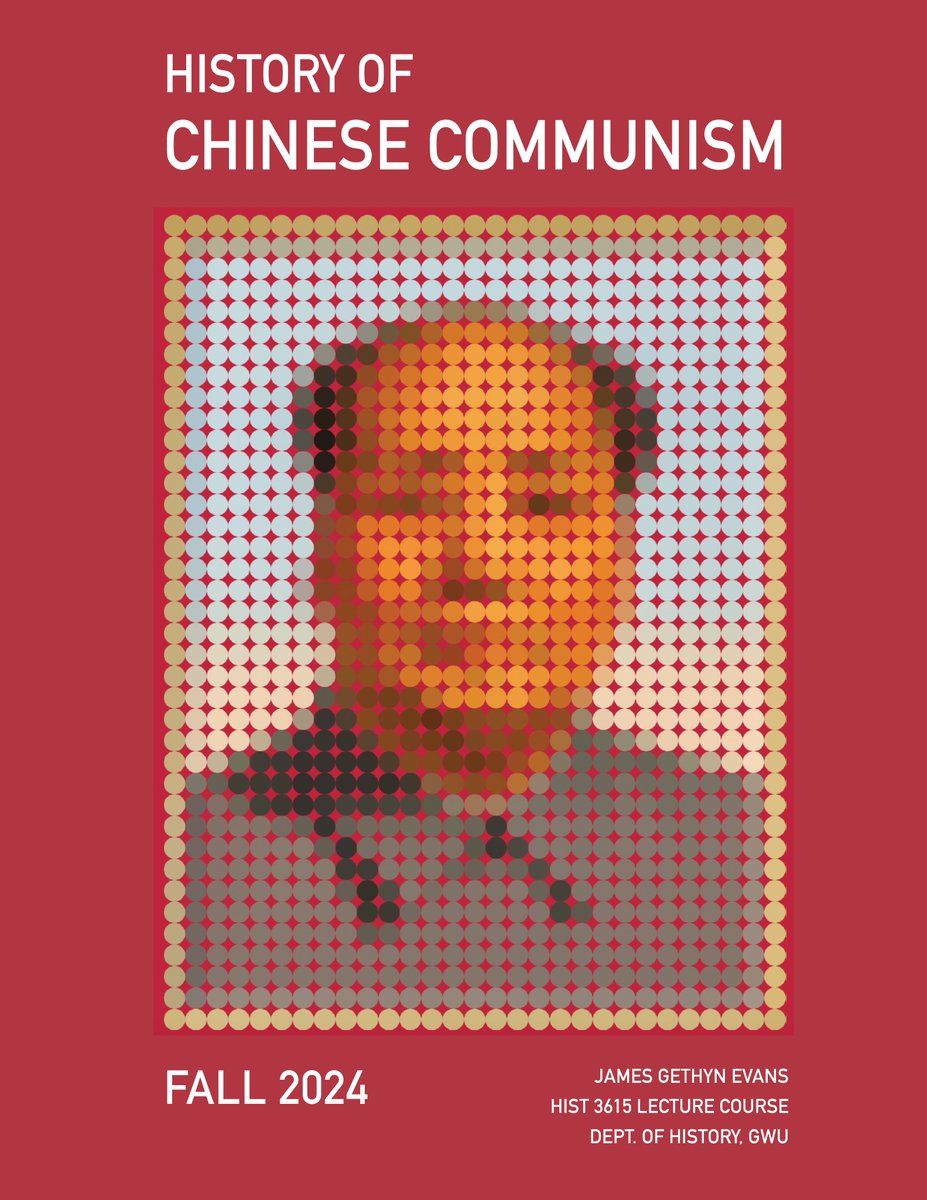 Coming this fall @GWHistoryDept: excited to be teaching 'History of Chinese Communism'! This course will focus on the history of the CCP, how the party understands its own past, and how it functions today.