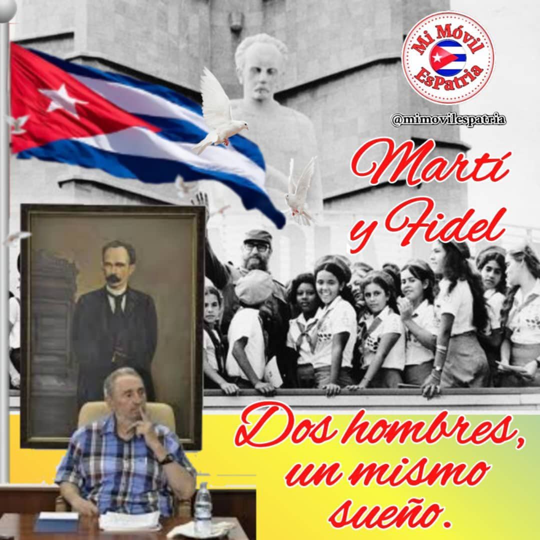 Martí y Fidel, dos hombre y un mismo sueño #MiMovilEsPatria #MartiVive #Artemisa
