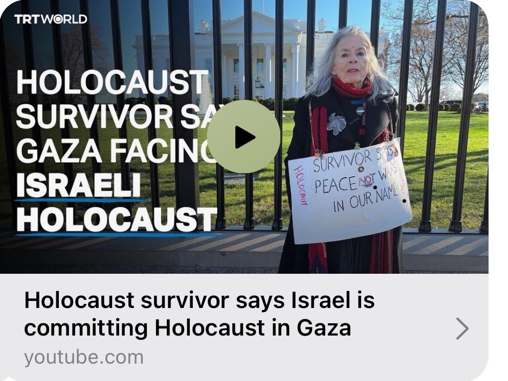 On #YomHaShoah I honour all Holocaust survivors and impacted families. I honour my late grandma, Gina Gazan and my dad Albert Gazan and say #NeverAgainForAnyone. 
#NotInOurName 

WATCH Link here: 
m.youtube.com/watch?si=F5LkO…