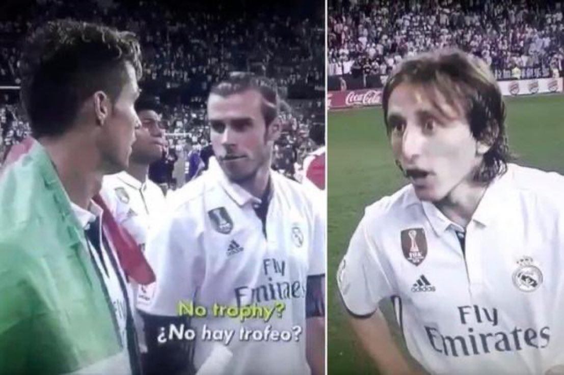 Throwback to 2017, when Luka Modrić & Gareth Bale were surprised after being told Real Madrid won’t get La Liga trophy until the start of next season. 

😅🏆