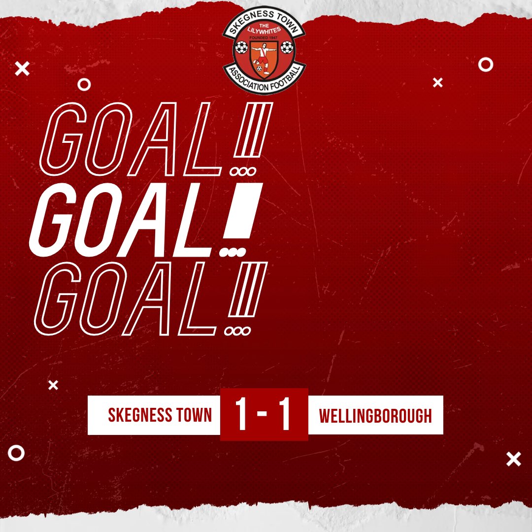 55’ GOALLL! Skegness equalise as the keeper drops the corner and the ball is played to the edge and Broughton floats the ball into the top left corner 1-1 Broughton is sponsored by Jim Hubbard