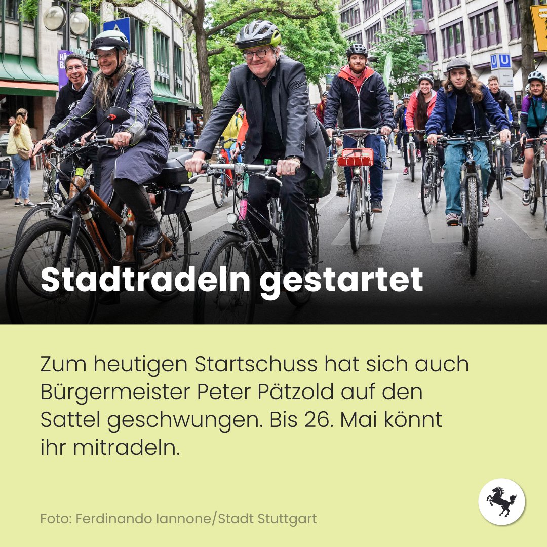 🚲 Ab heute heißt es wieder in die Pedale treten und Kilometer sammeln: Bei der Aktion #Stadtradeln #Stuttgart 2024 gilt es in den kommenden drei Wochen, so viele Strecken wie möglich mit dem #Fahrrad zurückzulegen.➡️ Hier geht's zur Anmeldung: stadtradeln.de/stuttgart