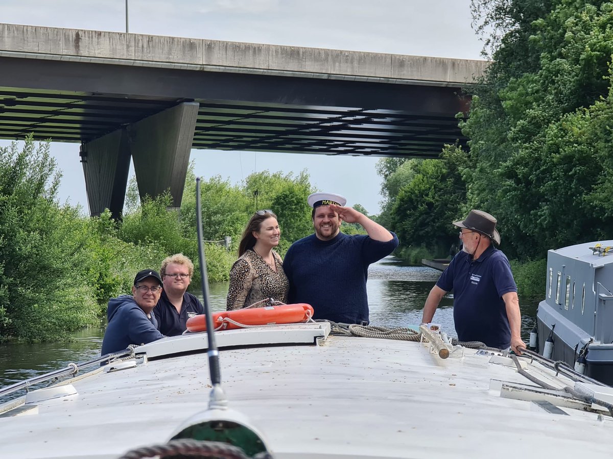 #ThrowbackThursday to a trip from May 2022. On our trips, you can have a go at steering the boat & help to work the locks. Our friendly volunteer skipper & crew will show you how, and make sure you do things safely #Volunteers #WideBeam #BoatHire #Charity #Charity