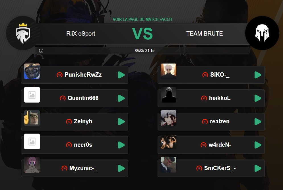 Fantin (@vsfantin) on Twitter photo 📺Soirée CAST📺
Loading à 20h - 3W✅ - 5L❌ en ADVANCED
@riix_esport à 21h15 - 5W✅ - 2L❌ en MAIN
tv/fantiin 📺Soirée CAST📺
Loading à 20h - 3W✅ - 5L❌ en ADVANCED
@riix_esport à 21h15 - 5W✅ - 2L❌ en MAIN
tv/fantiin