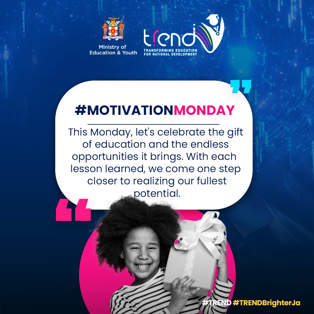 Start your week with a burst of motivation from the Ministry of Education Youth! Let’s make this week amazing together! #MoEY #TREND #MondayMotivation