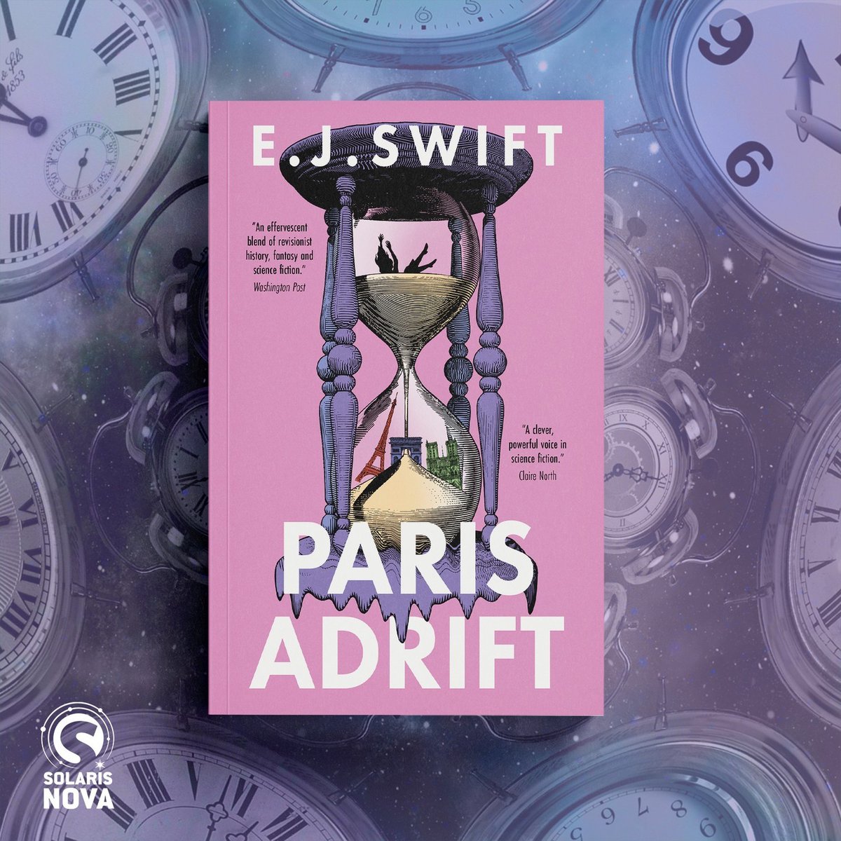⌛ Available now: our second Solaris Nova title, PARIS ADRIFT by E. J. Swift (@Catamaroon)! Hallie moves to Paris to reinvent herself, find a new life, and maybe a new love. Then, it gets weird. Grab it now - only £2.99 in ebook! geni.us/ParisAdrift