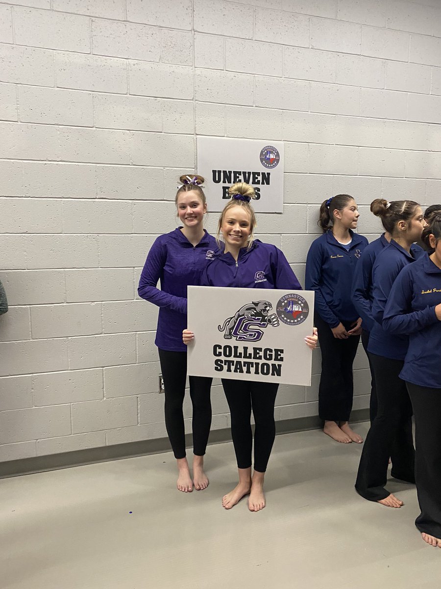 Congratulations Cougar gymnast, Emily Thompson and Alyssa Fowler. You represented CSHS with class and style and did an outstanding at THSGCA state meet. 💜🐾