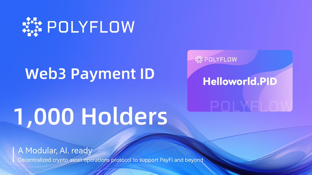 🎉 Exciting news! 

In just three days, we've already reached over a thousand holders of #PID (Payment ID)! 

🚀 Thanks to our amazing community for their ongoing support and trust.

Let's keep building together, and register now to claim more PID points!