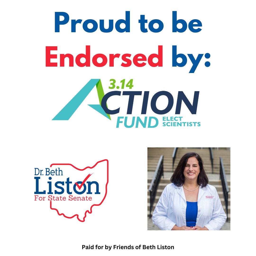 Proud to be endorsed by @314action, an organization electing STEM leaders to public office.