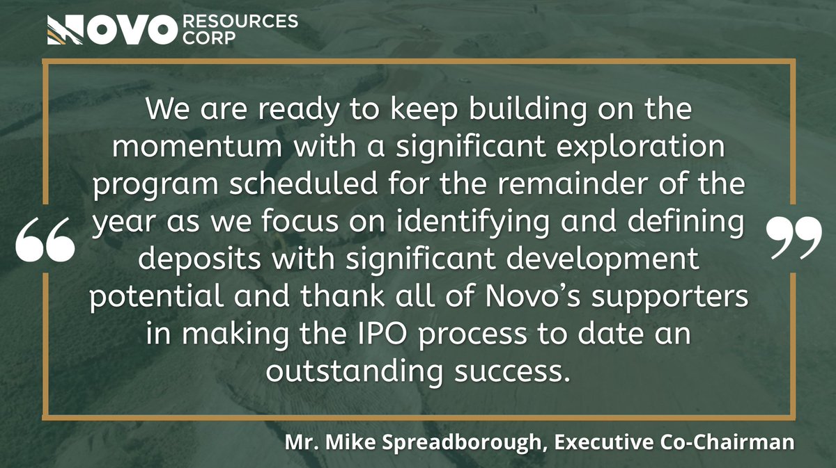 Novo Resources: Business Review Visit our website for an update on the significant exploration results delivered across Novo Resource’s Western Australian gold portfolio, notably at the Becher and Nunyerry North Projects. Click here: bit.ly/3Qzu5qa $NVO #Gold
