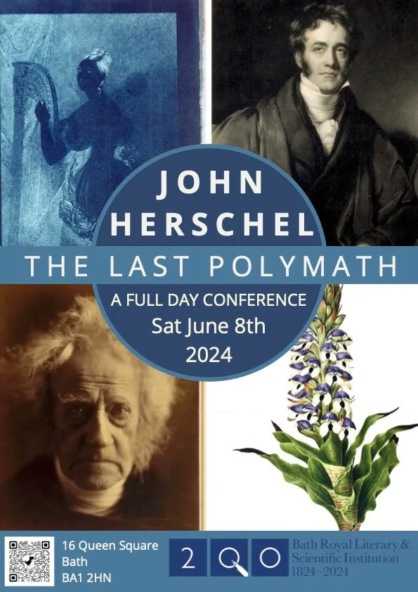 Save the date - Saturday 8th June 2024. This unique day of talks promises to explore all aspects of John Herschel’s life from philosophy to art. 
This is a public event open to everyone -  tickets are available now from brlsi.org