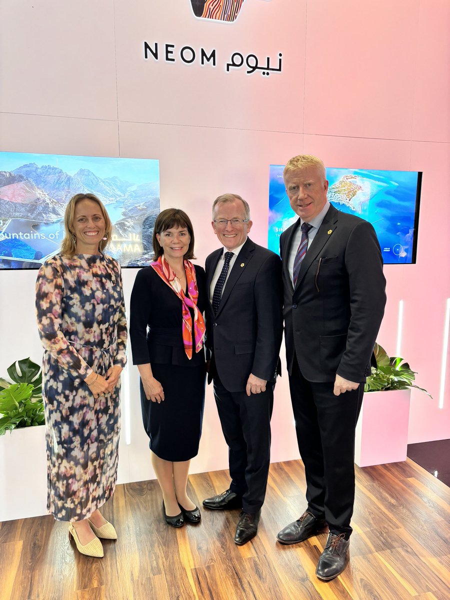 Busy first day at Arabian Travel Market (ATM) in Dubai. Delighted to welcome many visitors to the NEOM stand including Julia Simpson, President/CEO of the World Travel and Tourism Council (WTTC). The WTTC is the global authority on the economic and social contribution of tourism