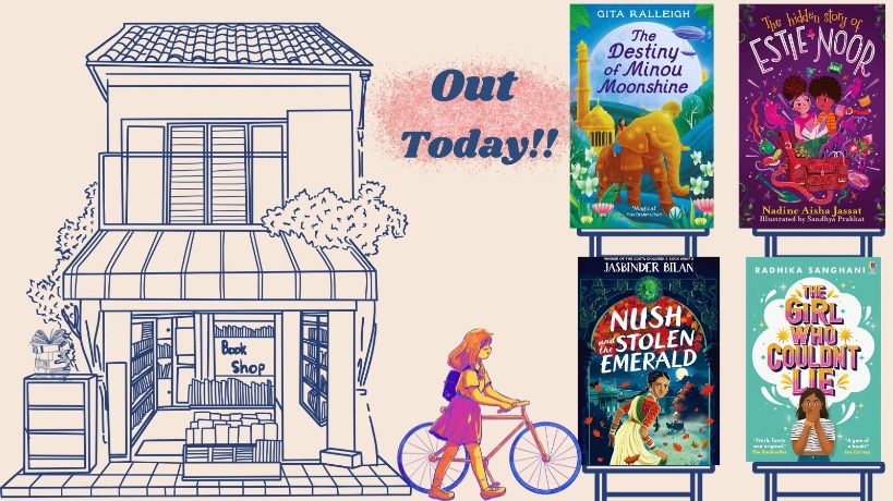 TODAY is the paperback publication date for #TheDestinyofMinouMoonshine along with FAB books from @nadineaishaj @jasinbath & @radhikasanghani Get yourself to that bookstore – or if you've no time, here's a handy link to buy online & support indies! uk.bookshop.org/lists/2024-rel…