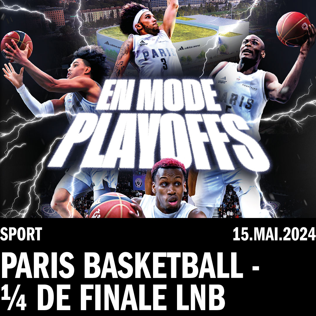 Prêt à écrire ensemble une nouvelle page de l'histoire du @ParisBasketball ? RDV le 15 mai 2024 à la maison pour le quart de finale des playoffs du championnat français ! 🔥 🎫 La billetterie est ouverte : bit.ly/PBBLNB_aa