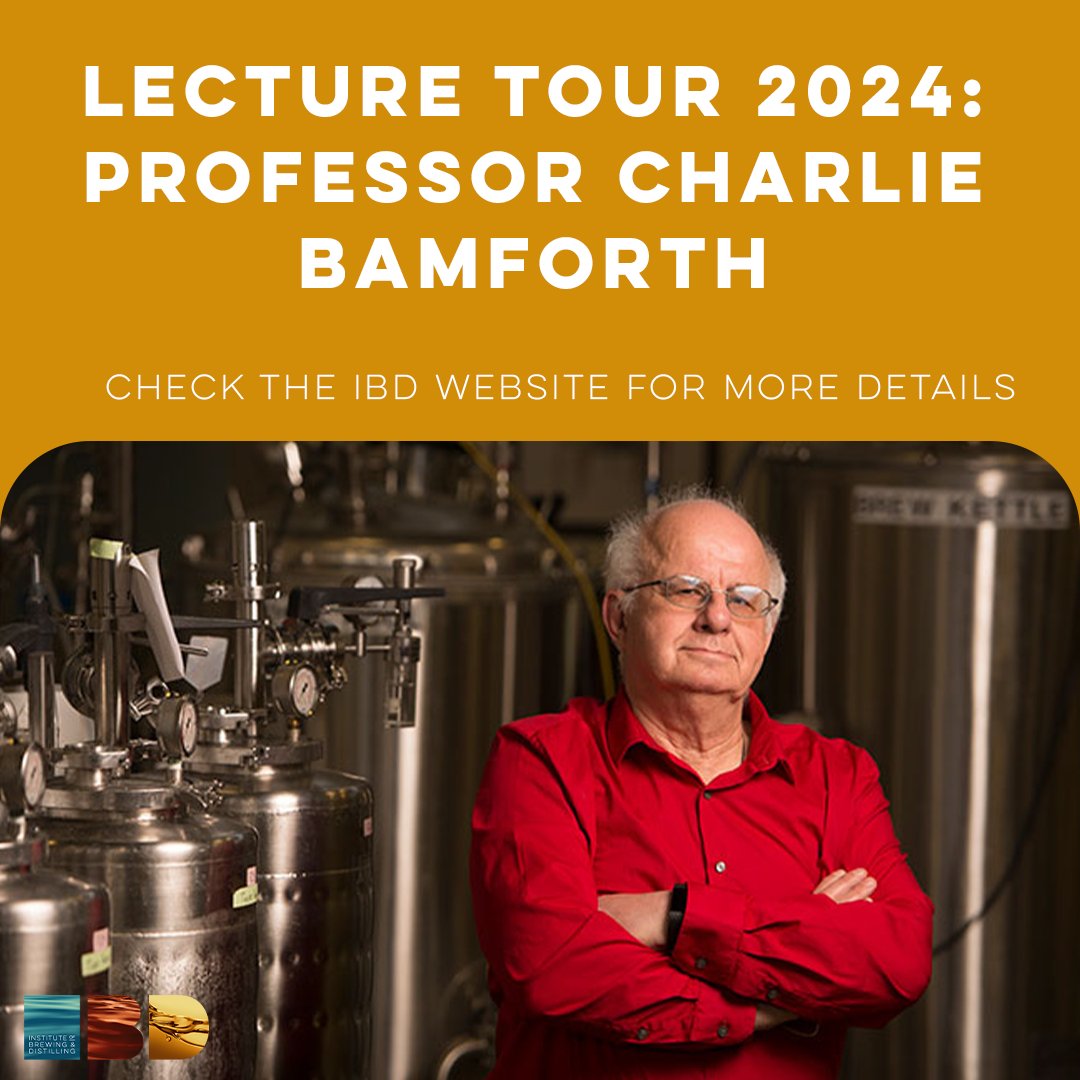 Register for your free ticket to meet and hear from Dr Charlie Bamforth - world renowned brewing scientist and author a.k.a the 'Pope of Foam' - at his series of talks between 30th May - 13th June! Multiple venues and dates available on the IBD website: ibd.org.uk/news-events/ev…