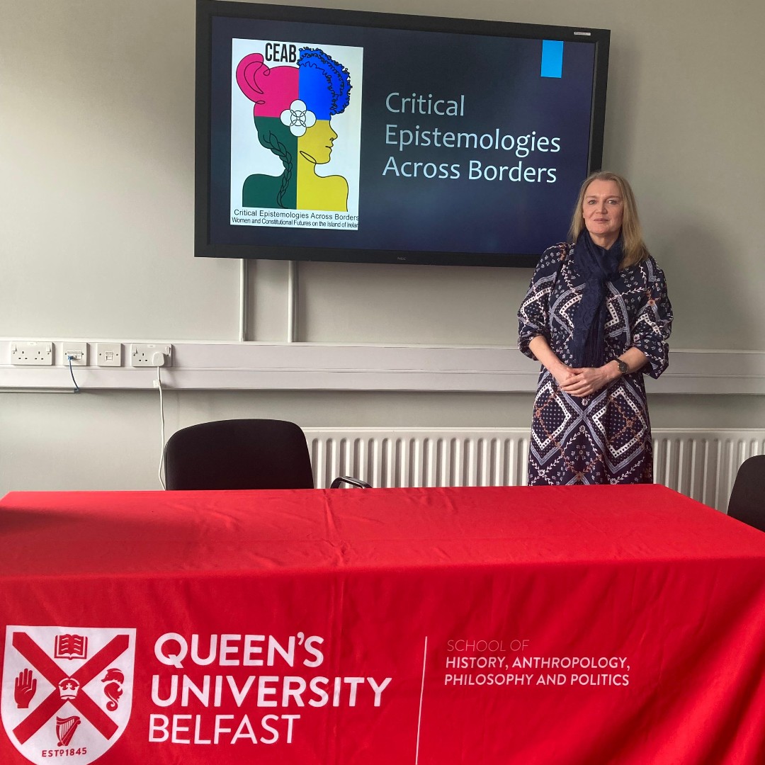 Thank you so much to Professor Fidelma Ashe (UU) who joined us to deliver last week's brilliant PIR Seminar 'Women’s Participation in Constitutional Change on the Island of Ireland' 👏
