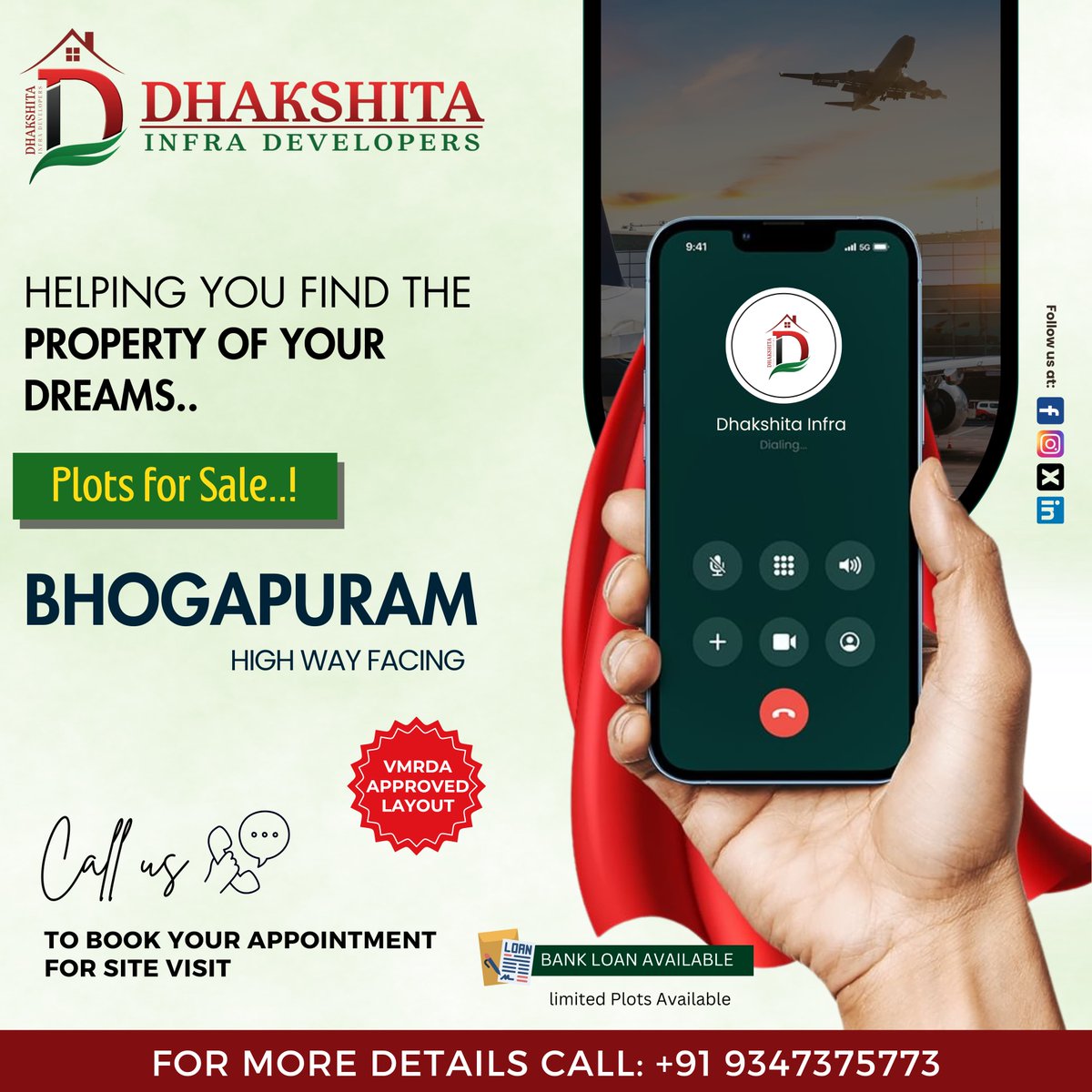 Unlocking your dream lifestyle with Property Of Your Dreams Plots for Sale, brought to you by Dhakshitha Infra Developers. 

More information: +91 9347375773

#DhakshitaInfra #PrimeLocation #BestRealEstateAgency #BestPlotsInVizag #Readytobuildplots #DreamHome #InvestInYourFuture