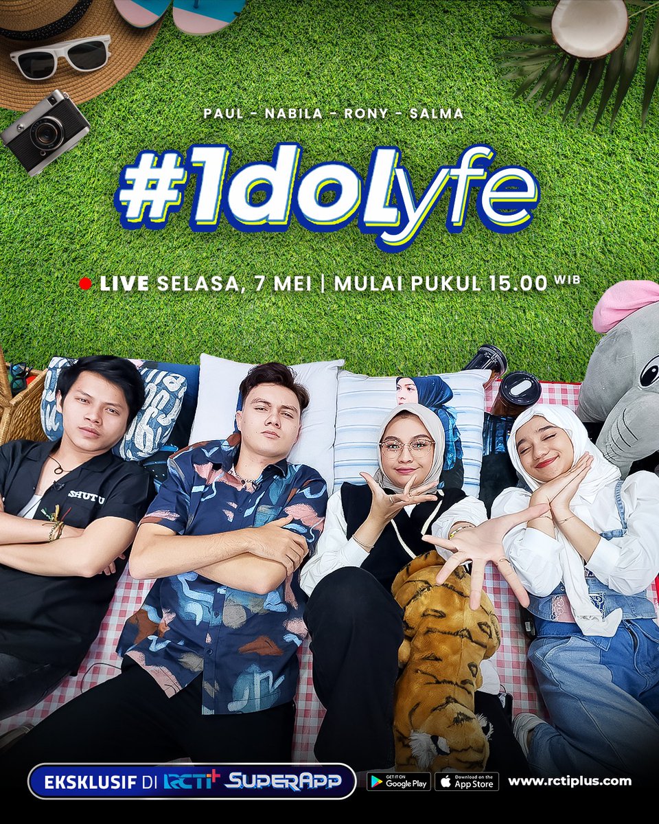 Gimana hari Seninnya guys? Cuma mau kasih tau besok hari Selasa dan ada Idolyfe bareng Panaroma 😍

Selasa, 7 Mei LIVE mulai jam 3 sore
Eksklusif di RCTI+ SuperApp

#rctiplussuperapp #idolyfe #idolyfepanaroma #panaroma #salmasalsabil #nabilataqiyyah #ronyparulian #nyomanpaul