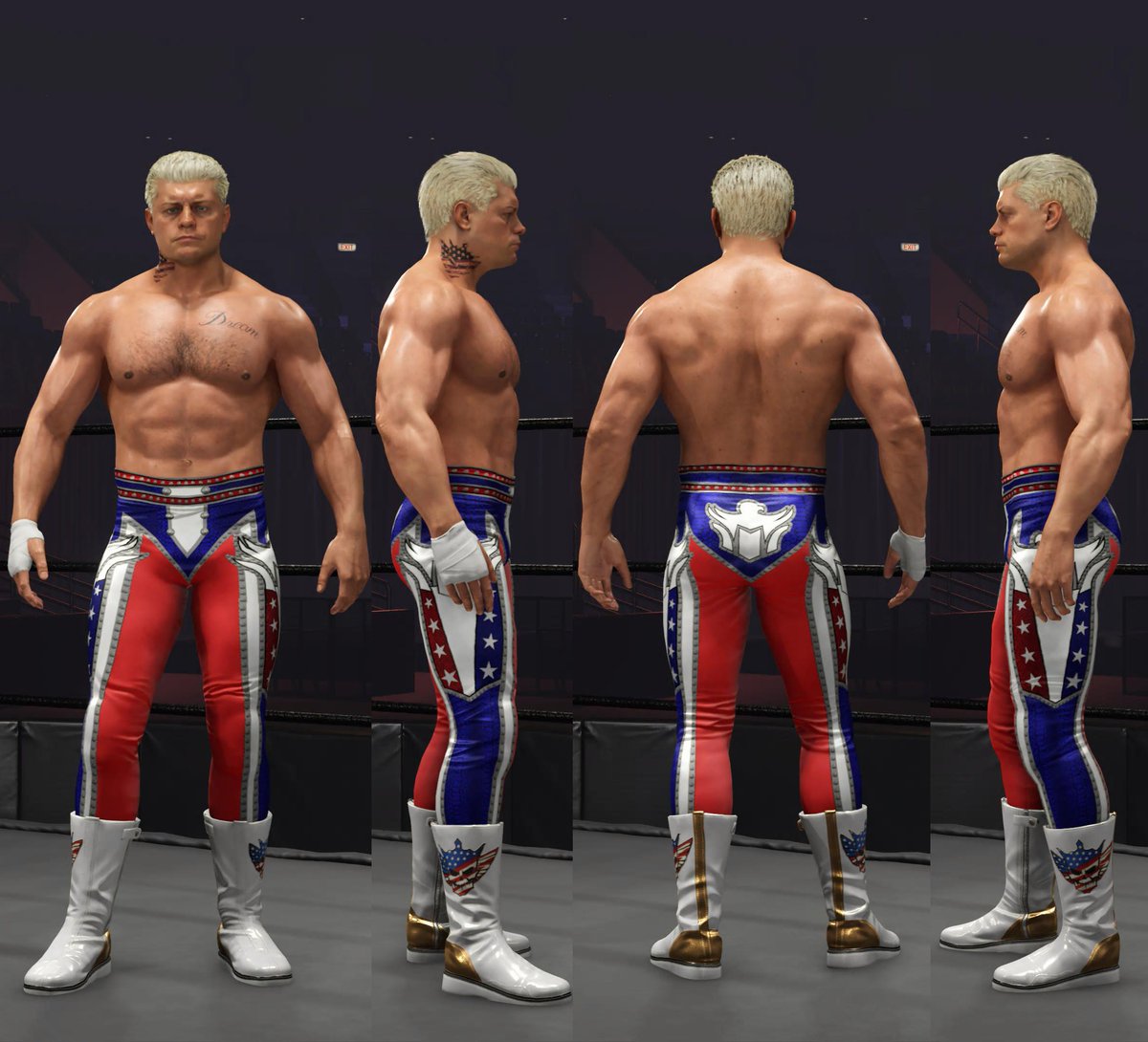 Download @CodyRhodes's #WWEBacklash attire now available on #WWE2K24. Search 'Gamevolt' to find on Community Creations.