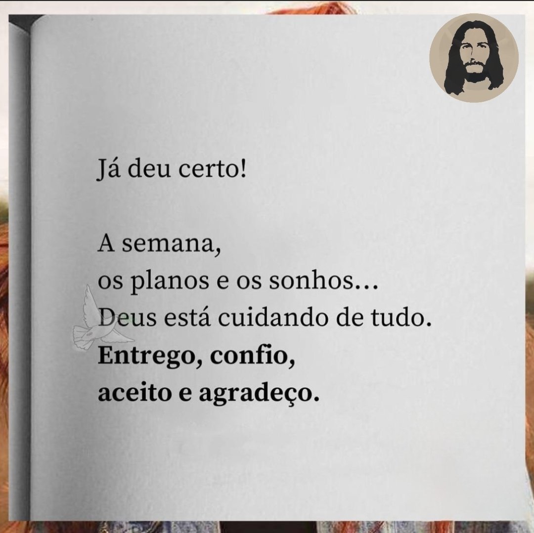 'Confie nos planos de Deus e entregue suas preocupações a Ele. 🙏✨