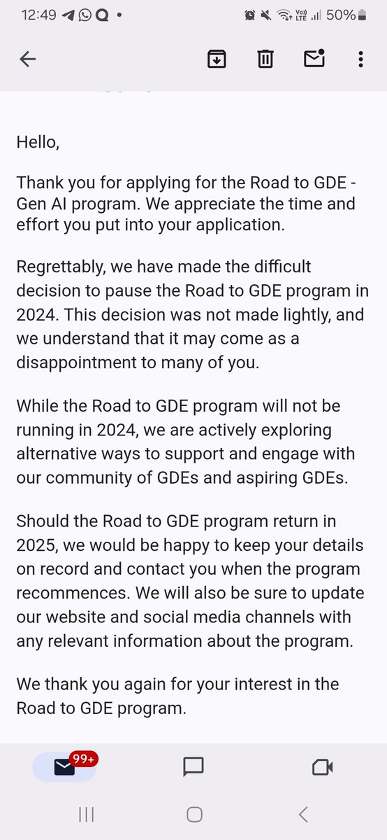 skools99's tweet photo. First it was WomenWhoCode and now it's GoogleDeveloperExperts program. These programs were a backbone of support to connect, learn, share experiences and break down stereotypes about who can work in tech.. Something that was immensely helpful in my initial career days 😞#gde https://t.co/HISe3R60wV