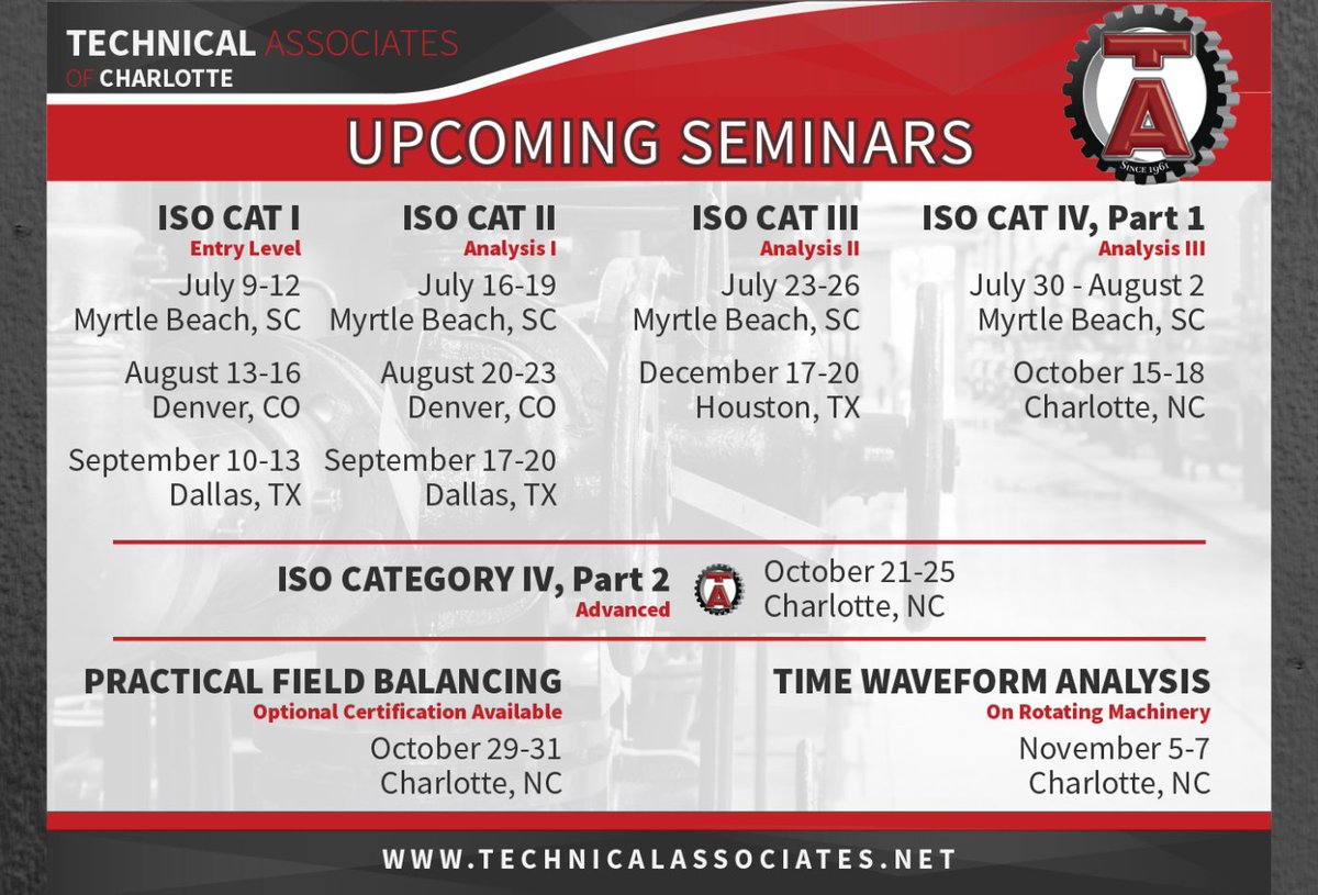 TechnicalAssoc's tweet photo. 🎓Register TODAY for NEXT Month's upcoming seminars! 📍Enjoy the beautiful Music City in NASHVILLE, TN for our ISO Category I &amp; II.

Seminar Registration Form: 👉https://t.co/dAPOpH2W9g

Online Store: 👉 https://t.co/obU2k9opxY https://t.co/5GdXS70nOa
