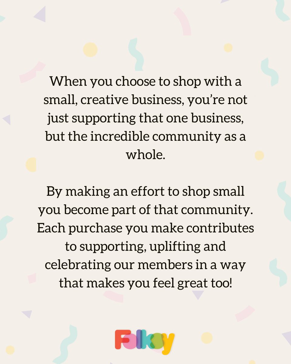 When you make a conscious effort to shop small, you become a part of our incredible community too. Whether it's 'just' a card, or a room full of gifts, every purchase supports, uplifts and celebrates an artist, designer or maker, making you an integral part of our community. 🥰⁠