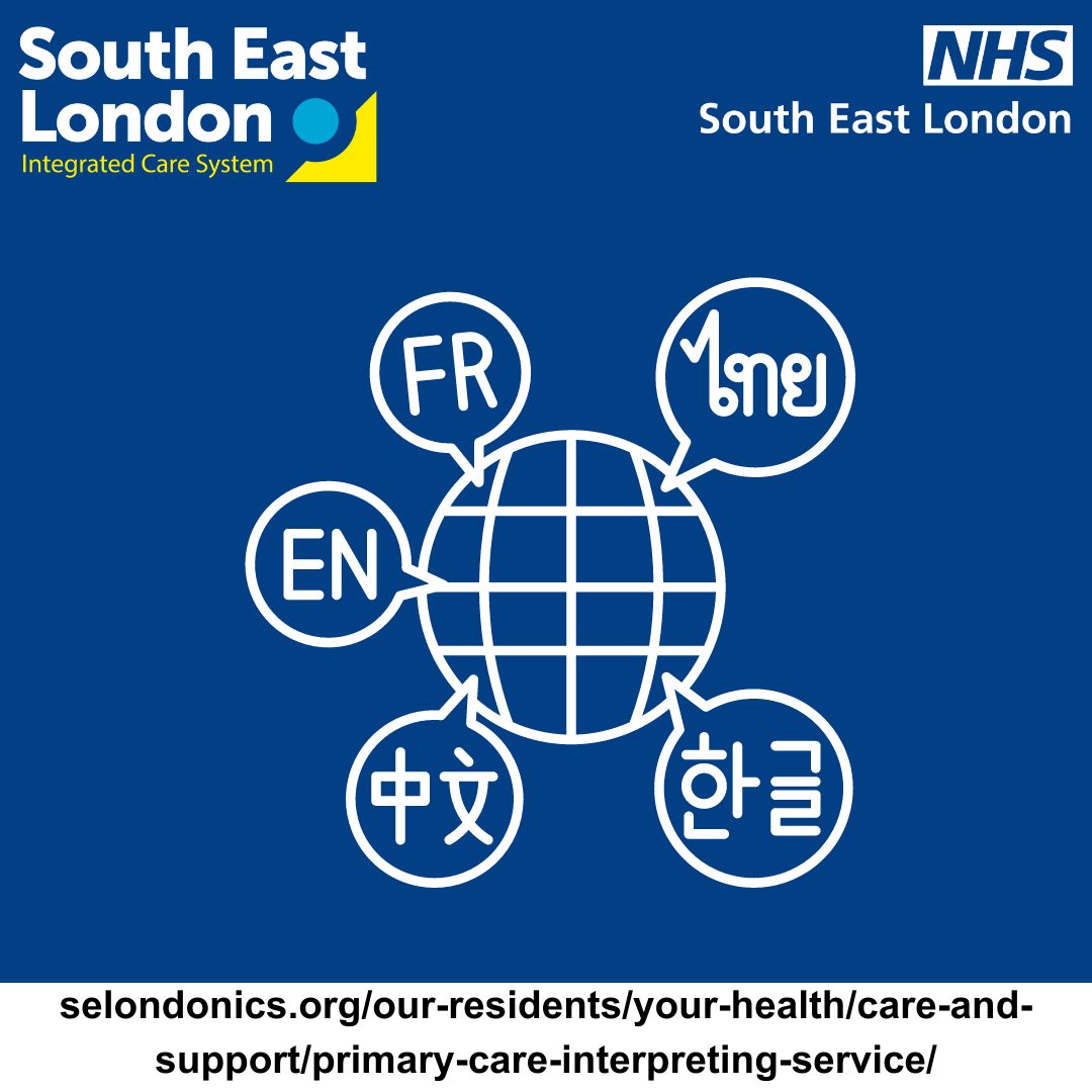 Language barriers shouldn't stop you from accessing the care you need. Our new 'Your Health' section includes a page on the interpreting services we offer, including British Sign Language interpreting. Learn more about services in your local area at selondonics.org/our-residents/…