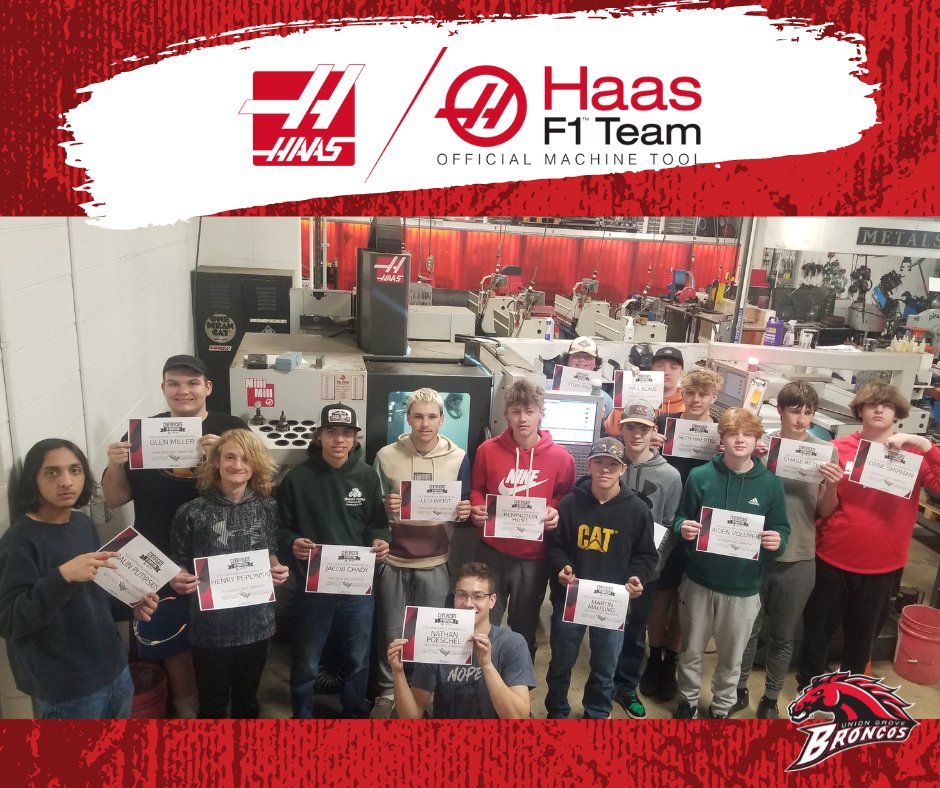 🎓 Fifteen bright minds from our Metals Machining 2 class just leveled up their skills by earning the HAAS Basic Mill Operator CNC certification! 🔧💡 From precision to passion, they're ready to shape the future of manufacturing. 🚀

#HAASCertified #SkillsMatter #CareerTechEd