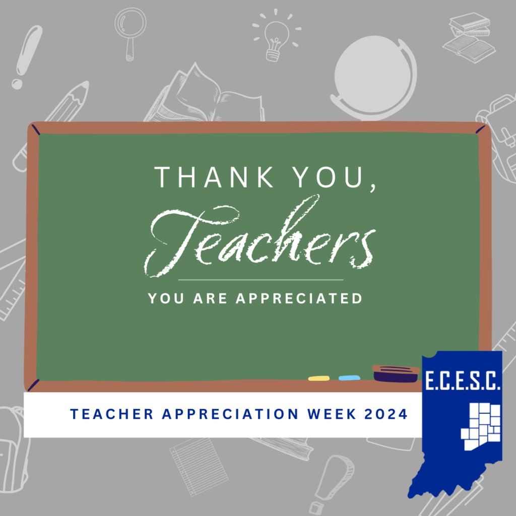 Today kicks off Teacher Appreciation Week. ECESC has proudly hosted over 650 educators for professional development and events already this year. We love supporting educators! #TeacherAppreciationWeek