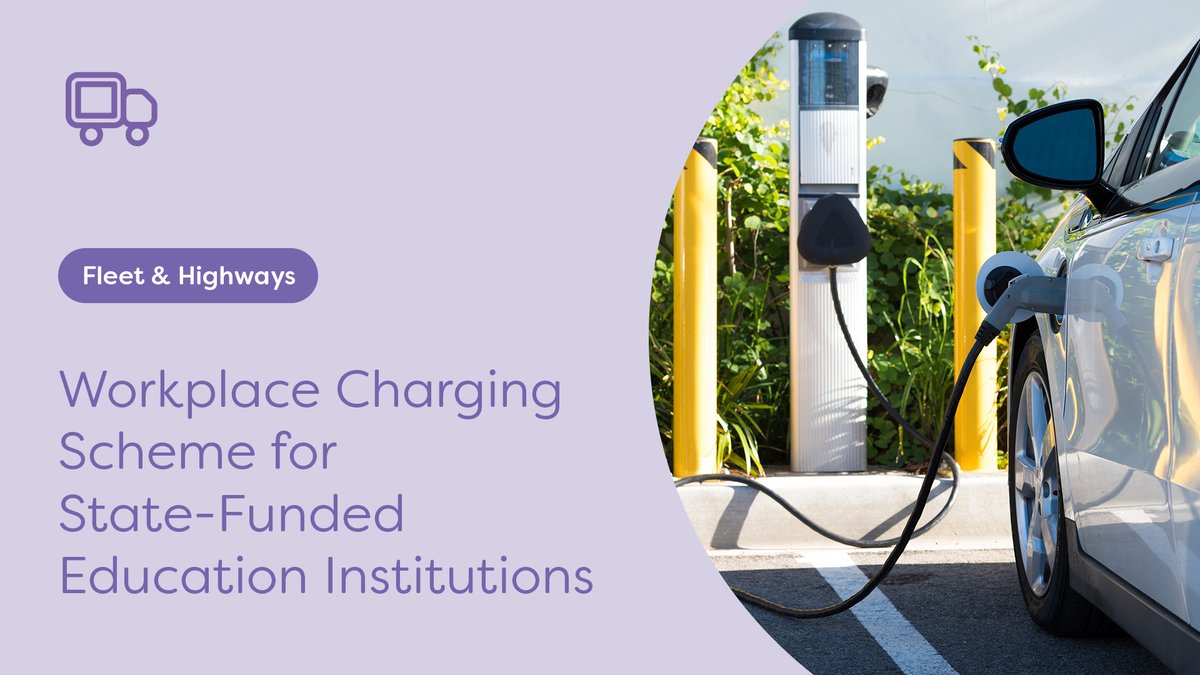 Are you aware of the new workplace charging scheme for state-funded education institutions? 🔌

The grant has been introduced to support the costs of the purchase, installation and infrastructure of electric vehicle chargepoint sockets.

Find out more: ow.ly/YXtZ50RsiGw