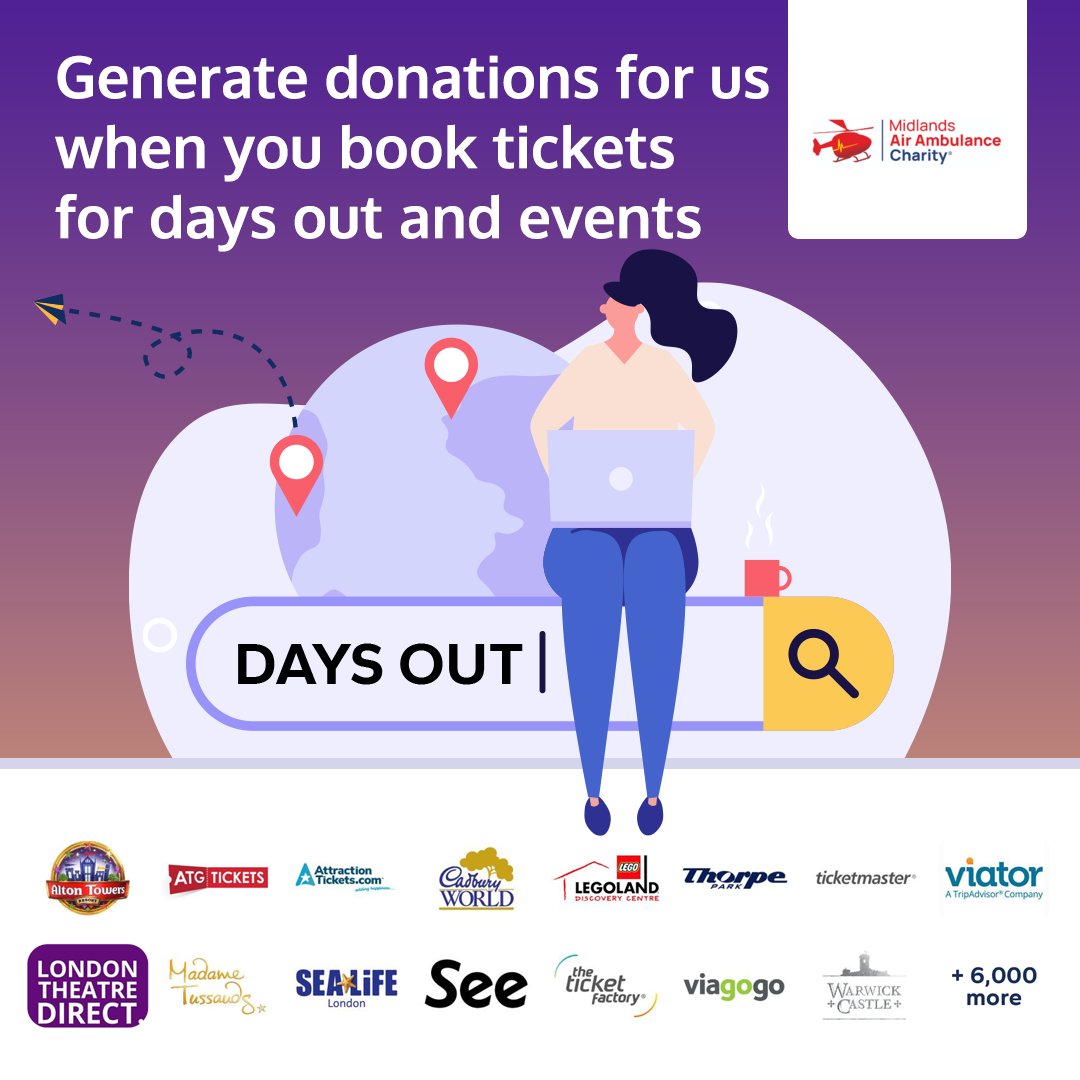 Making memories during the holidays? Generate free donations for us when you book tickets to popular events, book shows and more with Give as you Live. 💸 It's free 📱 There's a handy app 🛍️ There are over 6,000 stores! 👉 bit.ly/3wmN40f