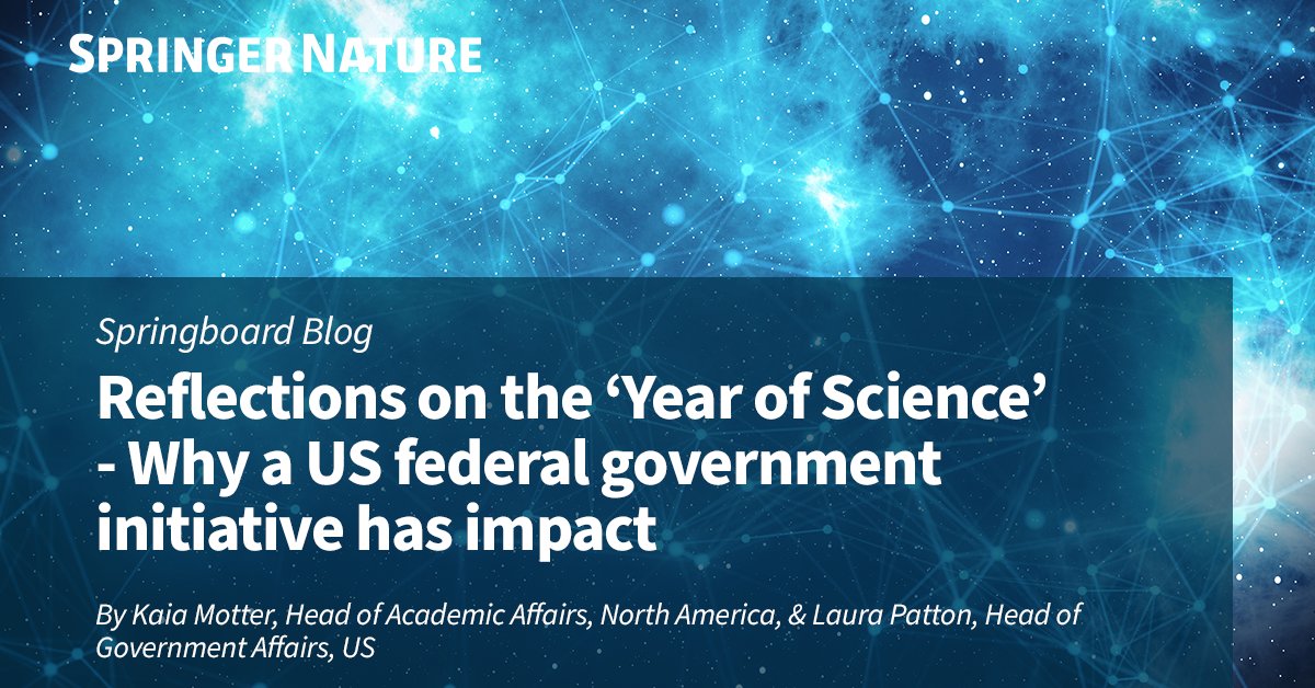 In 2023, the @WHOSTP launched a Year of Open Science to highlight achievements to date and encourage more scientists to adopt open science practices. Along with 22 others, we officially joined the initiative. Read our reflections on the ‘Year of Science’: springernature.com/gp/advancing-d…