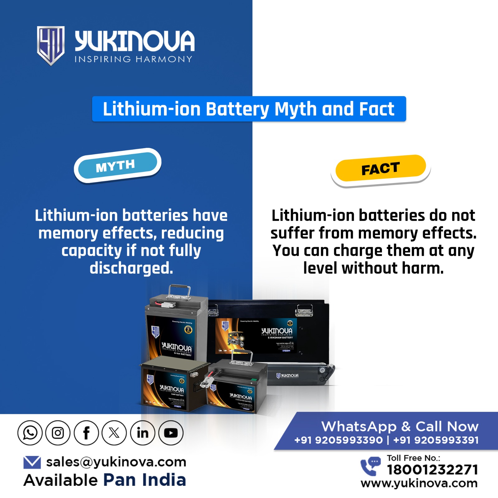 Yukinova Battery on X: &ldquo;Debunking lithium-ion battery myth 