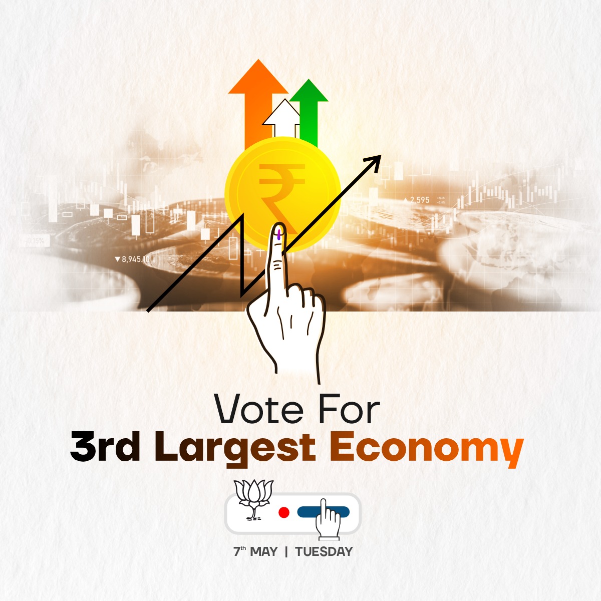 Vote For 3rd Largest Economy 
Vote For Modi Government

#ફરી_એકવાર_મોદી_સરકાર
#PhirEKBarModiSarkar 
#AbkiBar400Paar